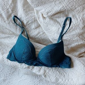 Aerie Teal Lace Bra